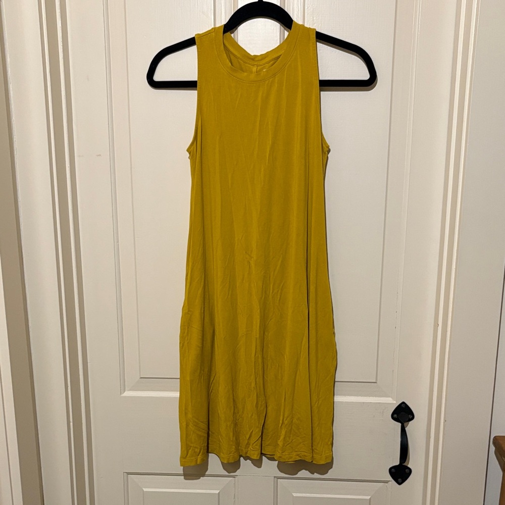 Time and Tru Yellow Sleeveless Dress
